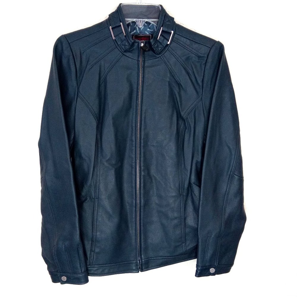 Bradley Bayou Bluegreen Genuine Leather QVC Jacket